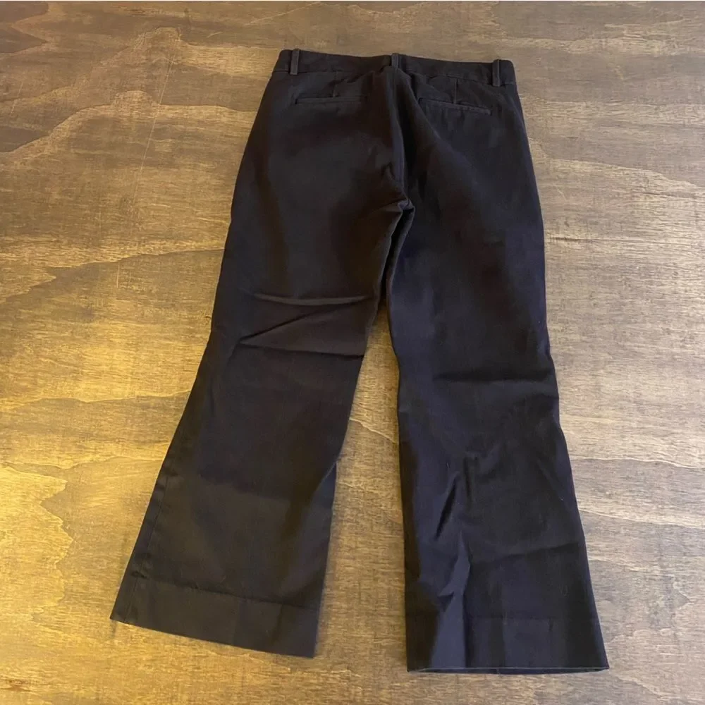 J. Crew Black Chino Trouser Pants